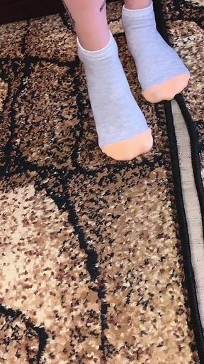 Foot Fetish Sneakers Sock and Bare Feet/sfw