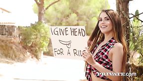 Neat babe Elle Rose is one attractive country girl and she's thirsty for cum