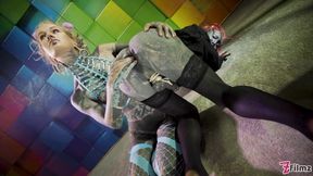 Tattooed Sissy Ass FISTED RAW Gushing Destroyed by Femdom