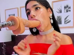 Amateur Brunette Slave Toyed