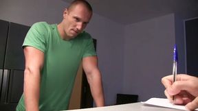 Manly dude with a tight butt gets fucked from behind