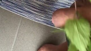 Nettle Torture with Cumshot Brennnessel wichsen