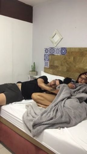 My hot boyfriend gives my pussy a blowjob