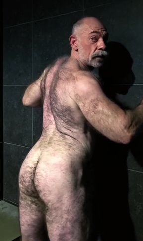 Flexing Hairy Muscle Bear