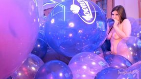 24&quot; Purple Looner Printed Tuftex B2P (From 200 Crystal Purple Balloons - Part 1)