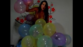 PLAYING IN MY ROOM WITH BALLOONS