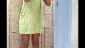 Shemale Masturbates with Her Favorite Toy