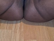 Hot EBONY Step Sister Teasing in a Wedgie Thong - Best Pussy Slip - Must Watch 4K