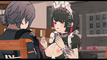 [Zenless Zone Zero] Ellen Joe x Wise: Risky Public Sex in McDonald'_s (4K)