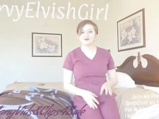 Nurse roleplay joi- large melons pawg redhead jerk off instruction