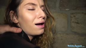 ”Nighttime Public Doggystyle with Hot Model”