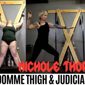 Nichole Thorne Double Domme Thigh &amp; Judicial Caning