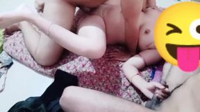 Threesome Shot by Husband and Husband&#039;s Friend