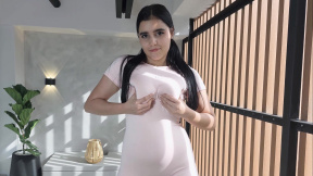 Latina Miia Carter shows off her natural tits