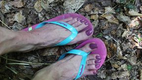 Sissy Feet in the Woods