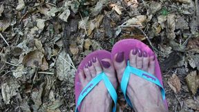 Sissy Feet in the Woods