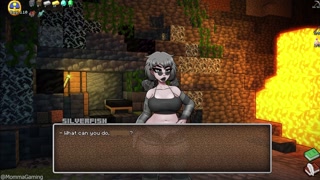 HornyCraft 0.26 - Silverfish Full Playthrough All Sex Scenes - Minecraft Parody Game