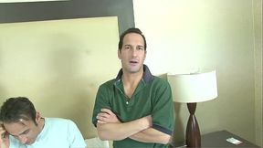 Surrounded by several men she sucks as many cocks as she can and then gets fucked and...