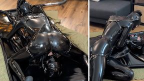 New latex vacbed – face sitting, 69 & riding