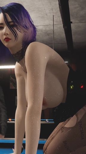 3D Big Boobs Slut MILF Cheating with Big Cock in Pubic