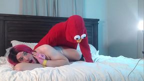 Elmo Fucks Transgender in Chastity