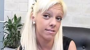Three cocks drill blonde Paula's tight pussy&#x270C;, anus, and tits, all on cam