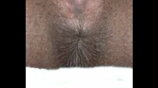 Intense ebony orgasm