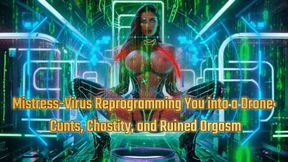 Mistress-Virus Reprogramming You into a Drone: Cunts, Chastity, and Ruined Orgasm