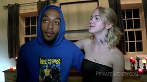 Sage's first big black cock