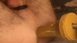 Rough, fucking – POV close up movie of amateur European gay fucking own ass with dildo