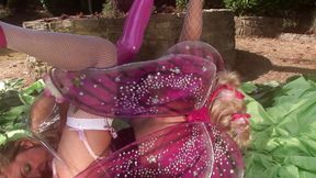 Big tit milf fairy Michelle Thorn shares a big dick with Cindy Behr