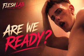 ARE WE READY: Tattooed Twink Stuffs His Hole With Dildo in Steamy Bathroom Solo