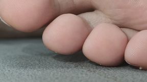 Macro close up of Li Yu's feet