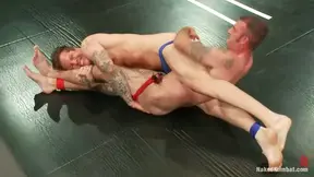 Two dudes get their mouths and asses drilled on tatami