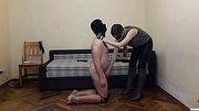 FM session #20 Facesitting Marina plays with her pet slave. She makes his cock erected teasing him every time it drops down. Facesitting, whipping, sp