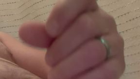 Hairy belly pov jerking off