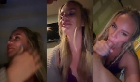 Swedish OnlyFans Bimbo Twerks Stranger at Hotel Fucking Him Raw