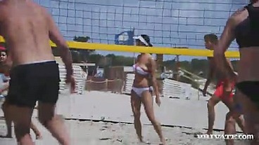 Bikini Babe Henessy Gangbanged