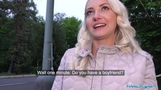 Public Agent Horny tourist Helena Moeller is hungry for Czech cock