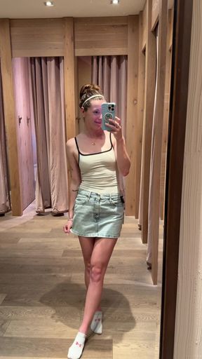 Cumming Hard While in the Change Room!! Hoping I Don't Get Caught!