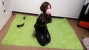 Chinese Bondage - Black Latex