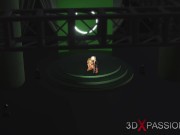 3d hot active shemale fucks a horny girlfriend on the fashion model podium