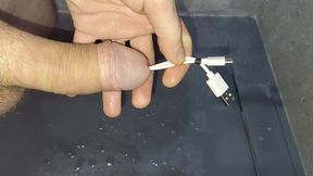 Sounding with urine and ruined orgasm.