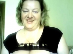 Hot 50 yo Russian mature Marina play on skype