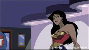 Hentai Superhero Showdown – Wonder Woman & Captain America Drawn Desire