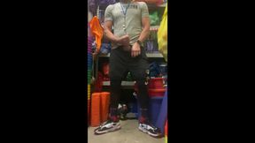 Horny PE Teacher JockDad87 Shoots his Load of Thick Cum