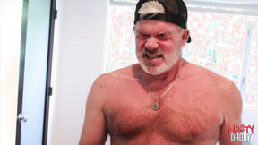 ”NASTYDADDY Bearded Hunk Got His Booty Licked & Tightened By Horny DILF”