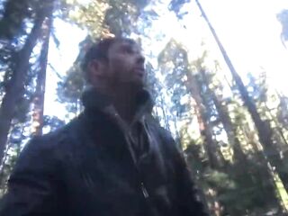 Banging and Sucking on a massive tree. Sex in the sequoias!