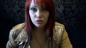 Suck  and lick my high heels or i will put them in your asshole