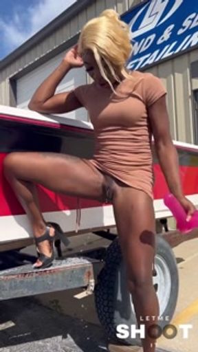 Lola Black XXX Fuck Her Tight Pussy By Boat Outdoor